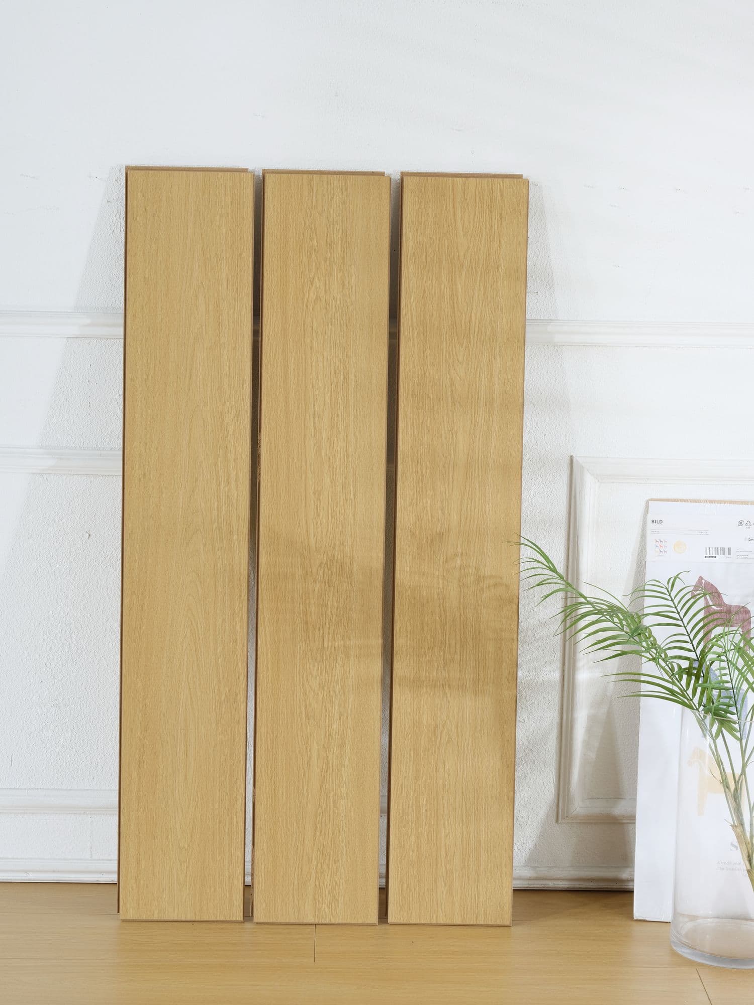 European Oak F803 laminate flooring - real production board