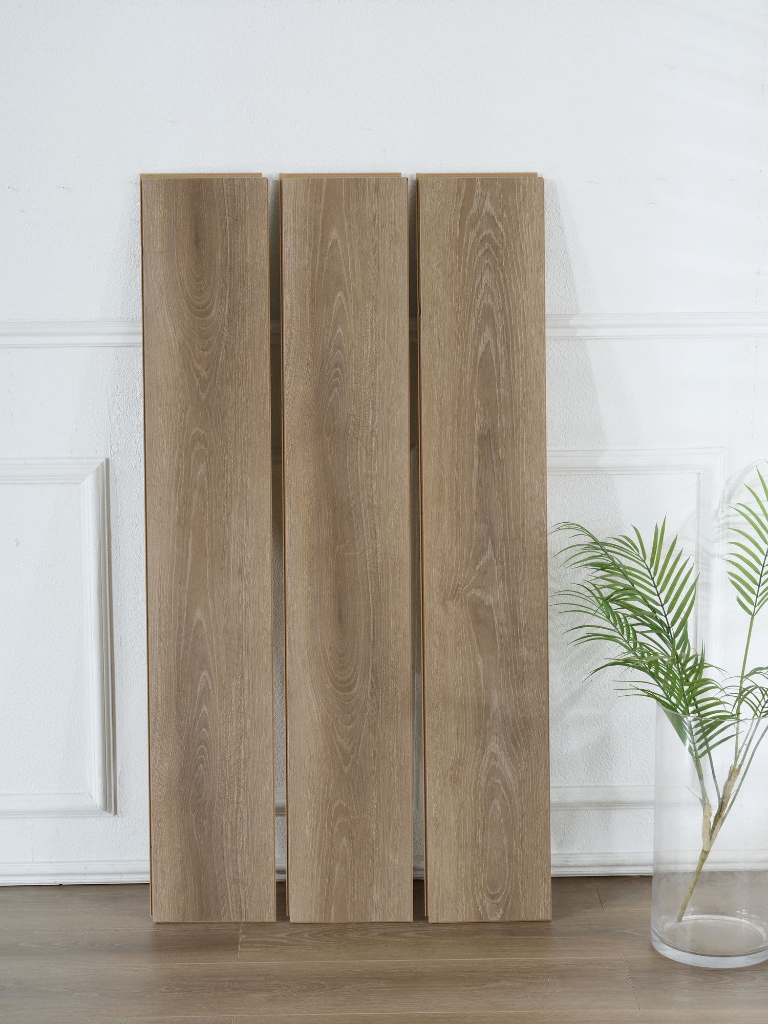 Smoked Oak F805 laminate flooring - real production board